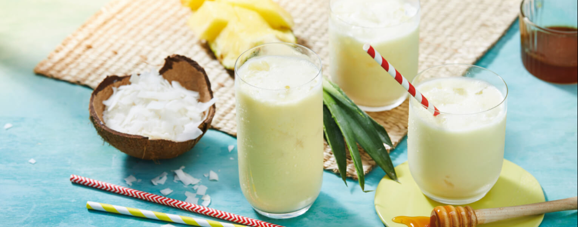 Ananas-Kokos-Smoothie mit Honig für 4 Personen von lidl-kochen.de