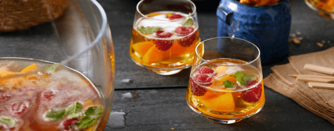 Bierbowle Himbeere &amp; Pfirsich - Rezept | LIDL Kochen