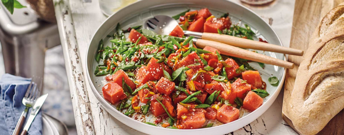 Melonensalat mit Zuckerschoten für 4 Personen von lidl-kochen.de