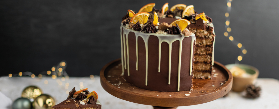 Weihnachtstorte mit Spekulatius und Schoko-Ganache für 16 Personen von lidl-kochen.de