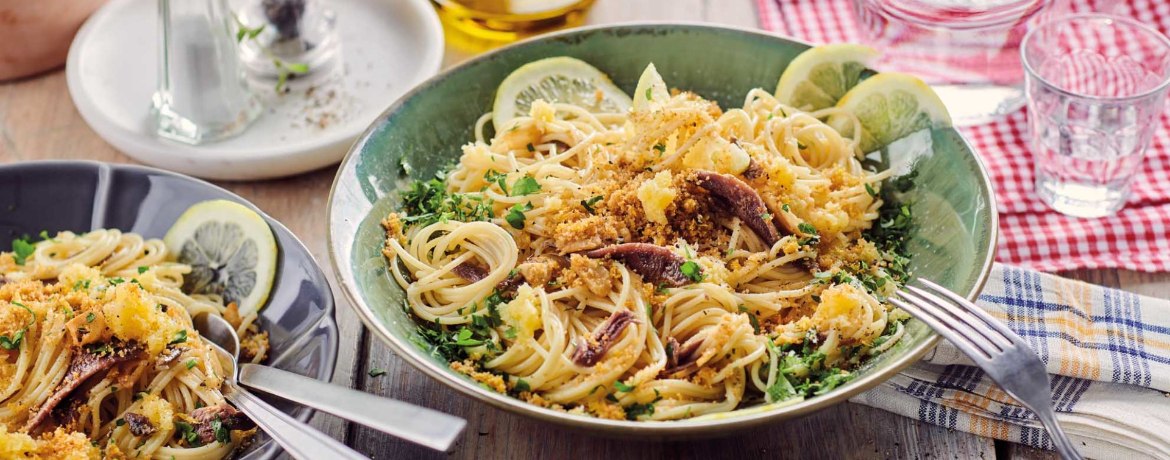 Spaghetti mit Sardellen und Zitrone für 4 Personen von lidl-kochen.de