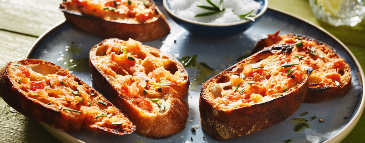 Pa amb Oli – Mallorquinisches Röstbrot mit Tomate und Knoblauch für 4 Personen von lidl-kochen.de