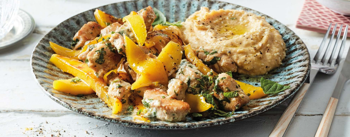 Pute mit Mango und Hummus für 4 Personen von lidl-kochen.de