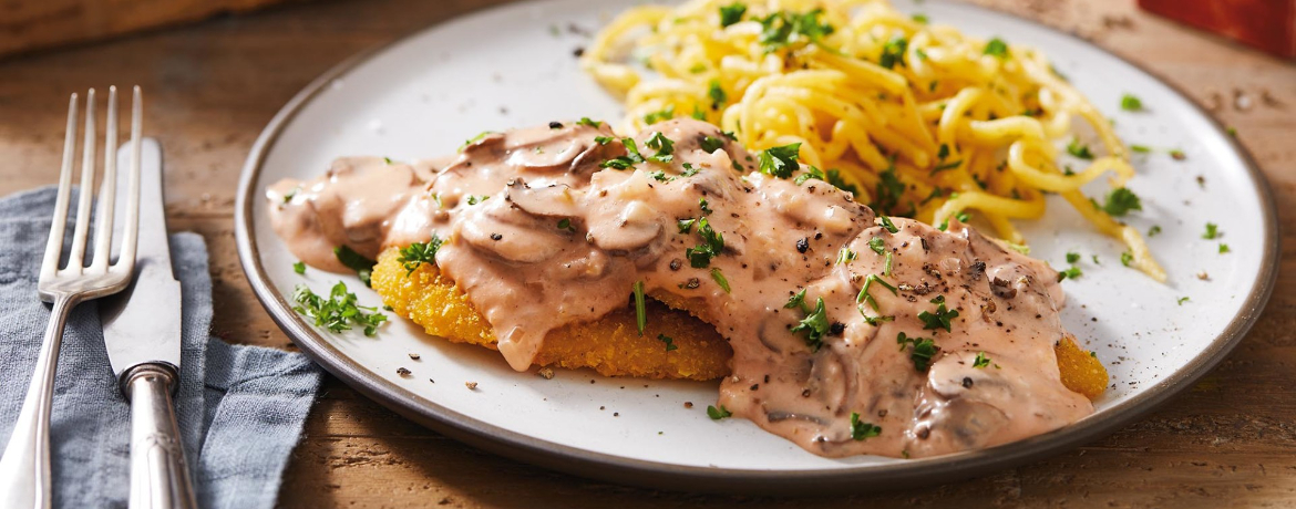 Veganes Jägerschnitzel mit Spätzle für 4 Personen von lidl-kochen.de