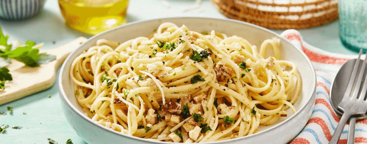 Vegane Spaghetti Carbonara für 4 Personen von lidl-kochen.de