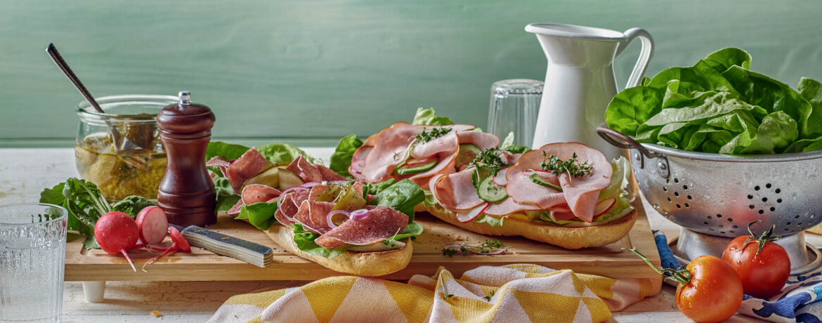 Salami-Schinken-Sandwich - Rezept | LIDL Kochen