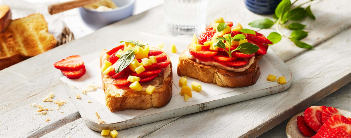 Erdbeer-Crostini mit Cashewcreme für 4 Personen von lidl-kochen.de