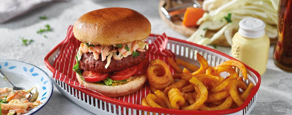 Veganer Burger mit Coleslaw für 4 Personen von lidl-kochen.de