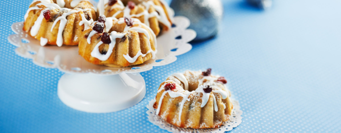 Zitronen-Gugelhüpfchen mit Cranberries für 9,5 Personen von lidl-kochen.de