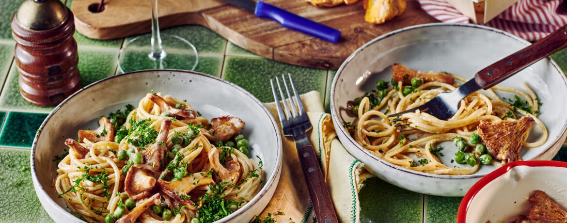 Vegane Pasta mit Pfifferlingen - Rezept | LIDL Kochen