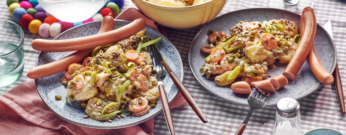 Wiener Würstchen mit Kartoffelsalat und Cocktaildressing für 4 Personen von lidl-kochen.de