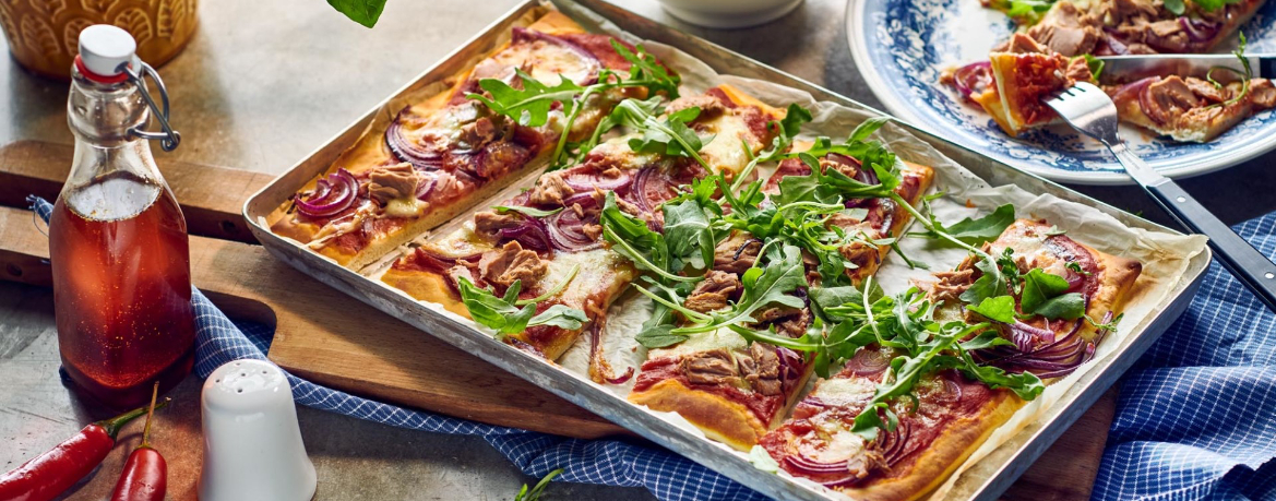 Thunfisch-Pizza Chili-Öl für 4 Personen von lidl-kochen.de