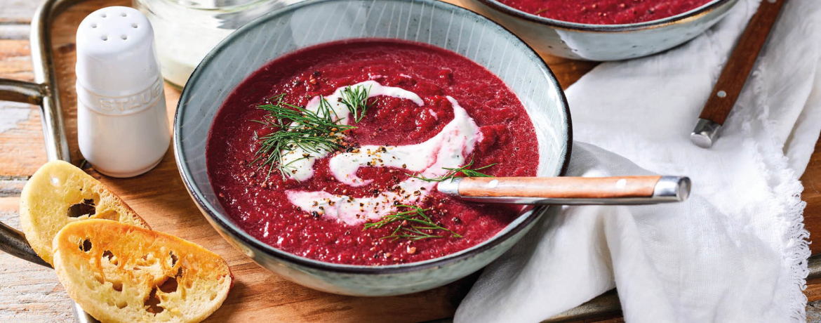 Rote-Bete-Suppe mit Dillcreme für 4 Personen von lidl-kochen.de