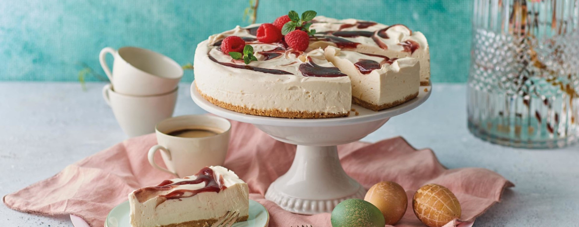 No Bake Cheese Cake mit Himbeeren für 16 Personen von lidl-kochen.de