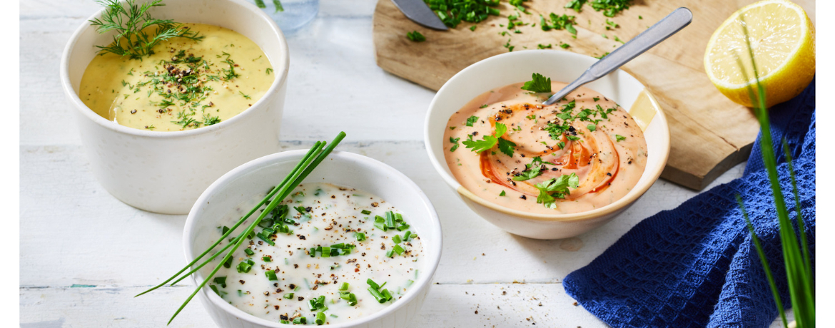 Dreierlei vegane Grillsaucen für 4 Personen von lidl-kochen.de