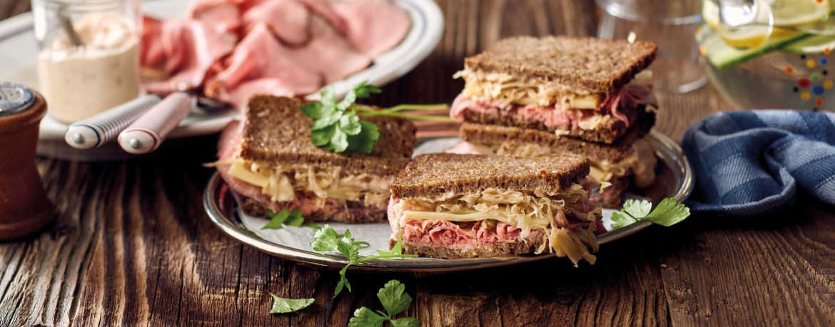 Reuben-Sandwich mit Roastbeef für 4 Personen von lidl-kochen.de