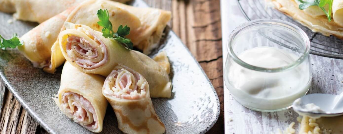 Pfannkuchen mit Käse und Schinken für 4 Personen von lidl-kochen.de