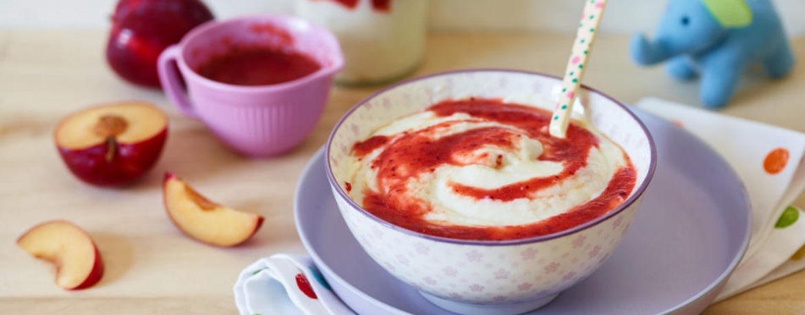 Grießbrei mit Himbeermarmelade für 4 Personen von lidl-kochen.de