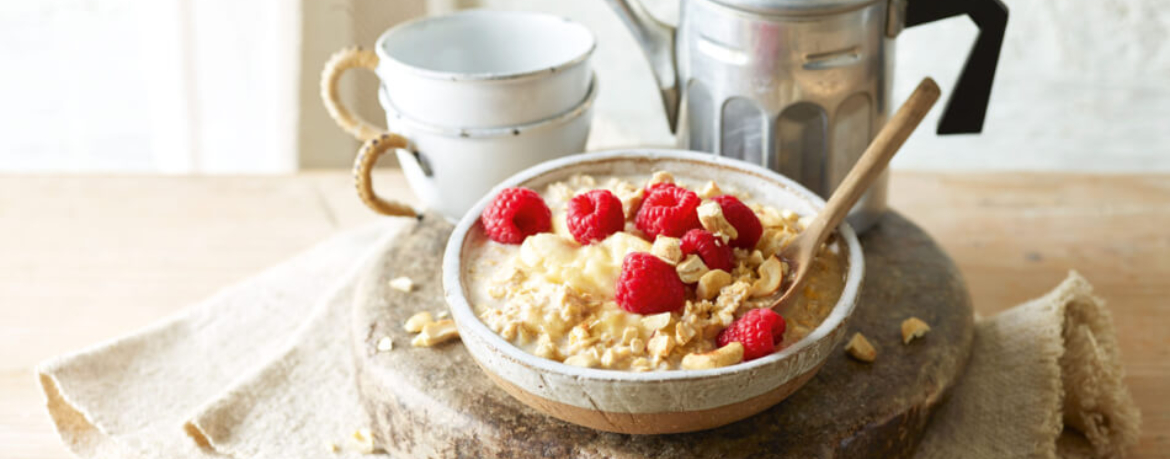 Bananen-Müsli mit Himbeeren für 4 Personen von lidl-kochen.de