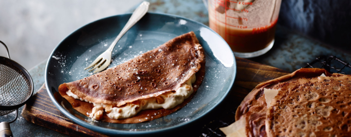 Schokocrêpes mit Bananen-Sahne für 4 Personen von lidl-kochen.de