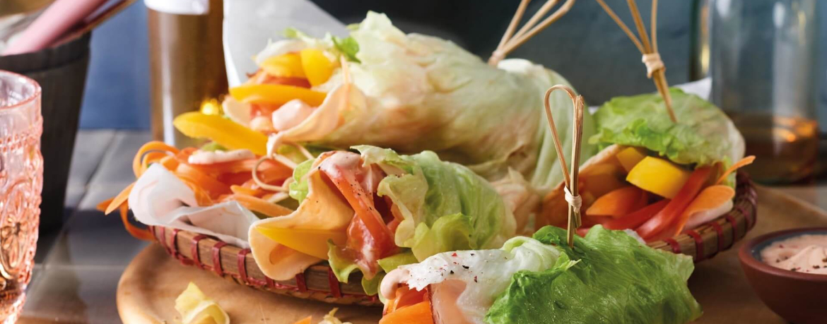 Bunter Lowcarb Salatwrap für 4 Personen von lidl-kochen.de