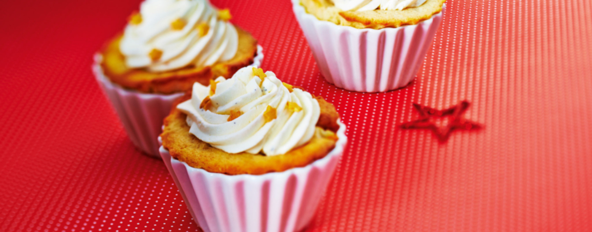 Birnen-Cupcakes mit Zimtsahne für 12 Personen von lidl-kochen.de