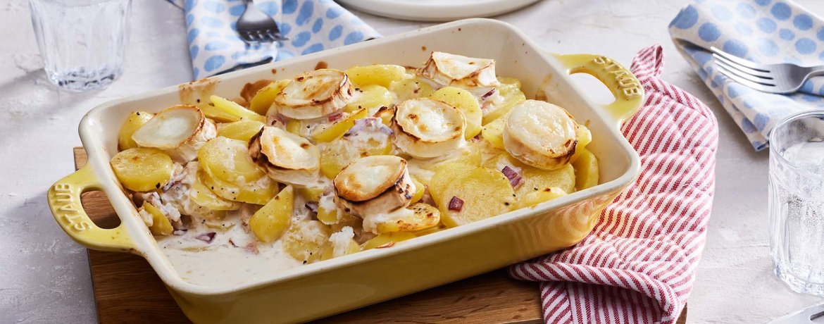 Kartoffelgratin mit Ziegenkäse für 4 Personen von lidl-kochen.de