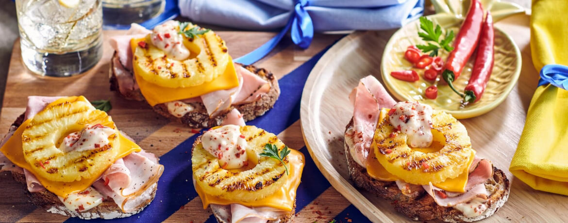 Toast Hawaii mit Chili-Mayonnaise für 4 Personen von lidl-kochen.de
