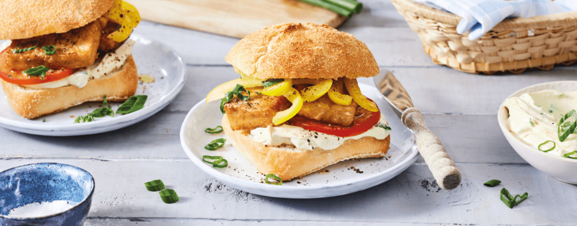 Veggie-Burger mit Tofu für 4 Personen von lidl-kochen.de