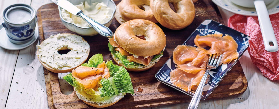 Frischkäse-Bagel mit Lachs für 4 Personen von lidl-kochen.de