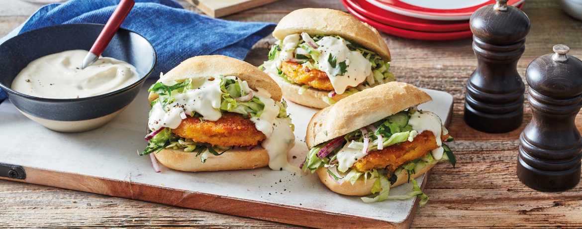 Veganes Schnitzel-Sandwich mit Aioli für 4 Personen von lidl-kochen.de