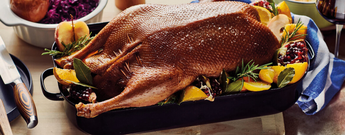 Gans mit Bratäpfeln und Rotkohl - Rezept | LIDL Kochen