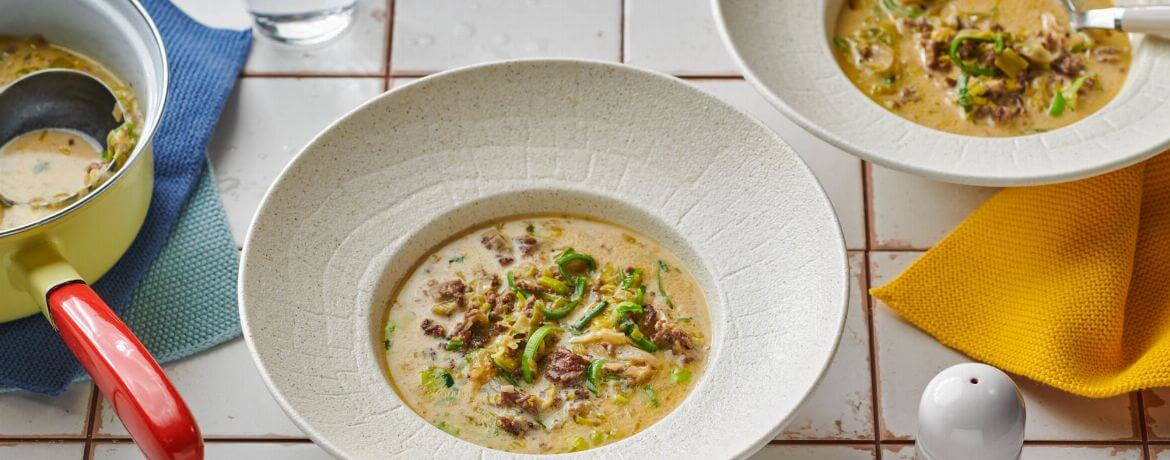 Klassische Käse-Lauch-Suppe für 4 Personen von lidl-kochen.de