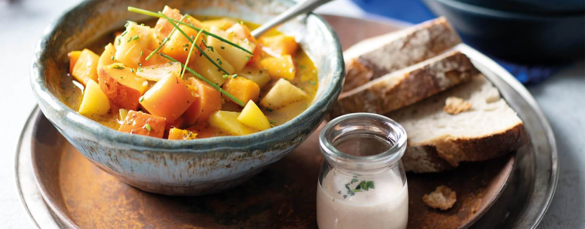 Eintopf mit Kürbis und Kartoffeln für 4 Personen von lidl-kochen.de