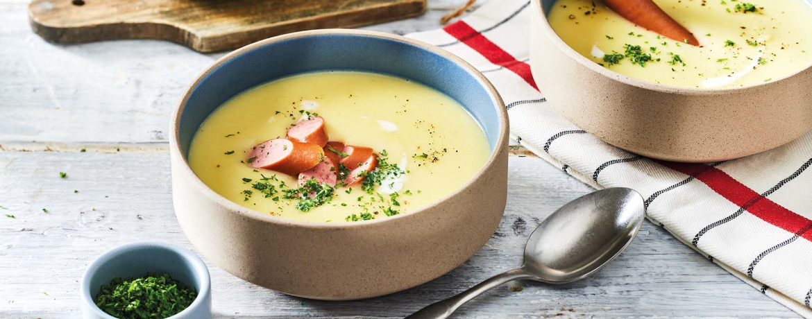 Kartoffelcremesuppe mit Wienern für 4 Personen von lidl-kochen.de