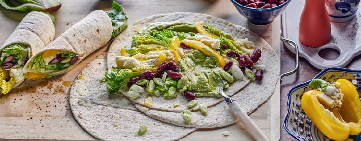 Wraps mit Avocadocreme und Kidneybohnen für 4 Personen von lidl-kochen.de