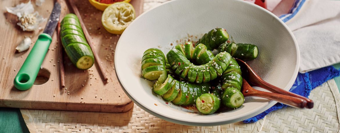 Asiatischer Gurkensalat mit Sesamöl für 4 Personen von lidl-kochen.de