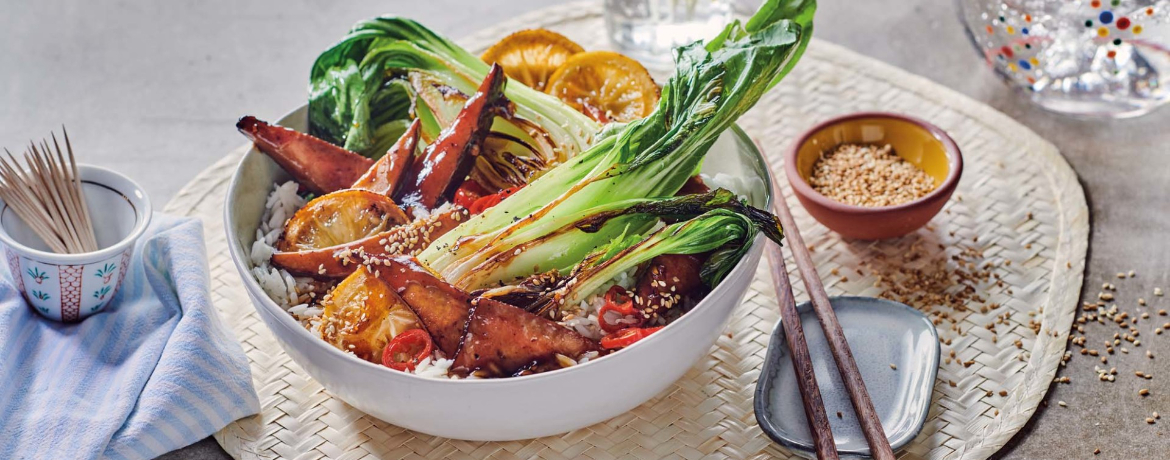 Marinierter Tofu mit Pak Choi und Reis für 4 Personen von lidl-kochen.de