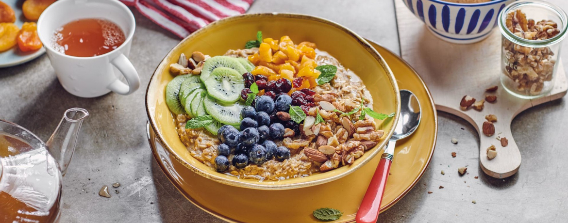 Vegane Frühstücksbowl mit Porridge für 4 Personen von lidl-kochen.de