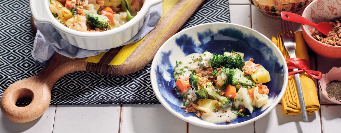 Vegane Kaiser-Kasserolle mit Kartoffeln für 4 Personen von lidl-kochen.de