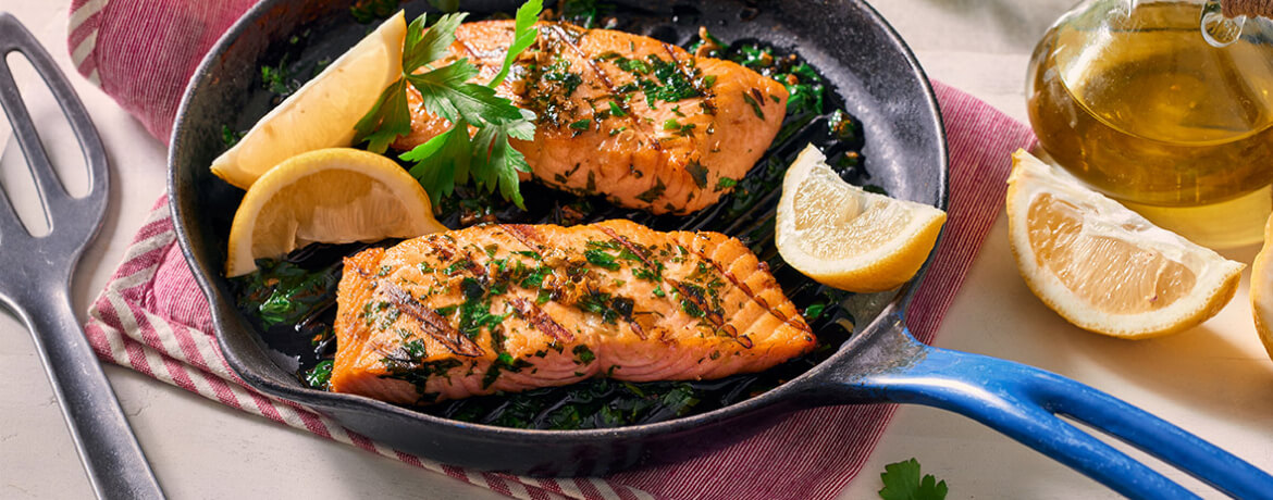 Lachsfilet in mediterraner Zitronenmarinade für 4 Personen von lidl-kochen.de