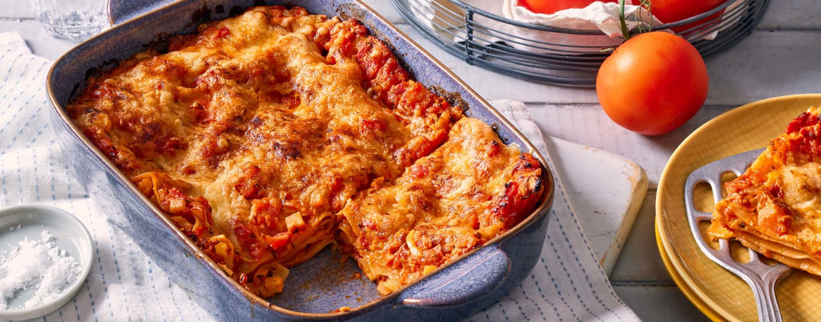 Lasagne mit Tomatensugo und Champignons für 4 Personen von lidl-kochen.de