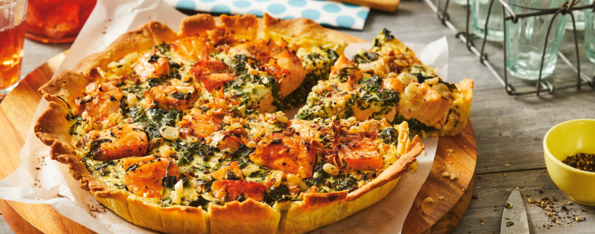 Lachs-Spinat-Quiche für 4 Personen von lidl-kochen.de