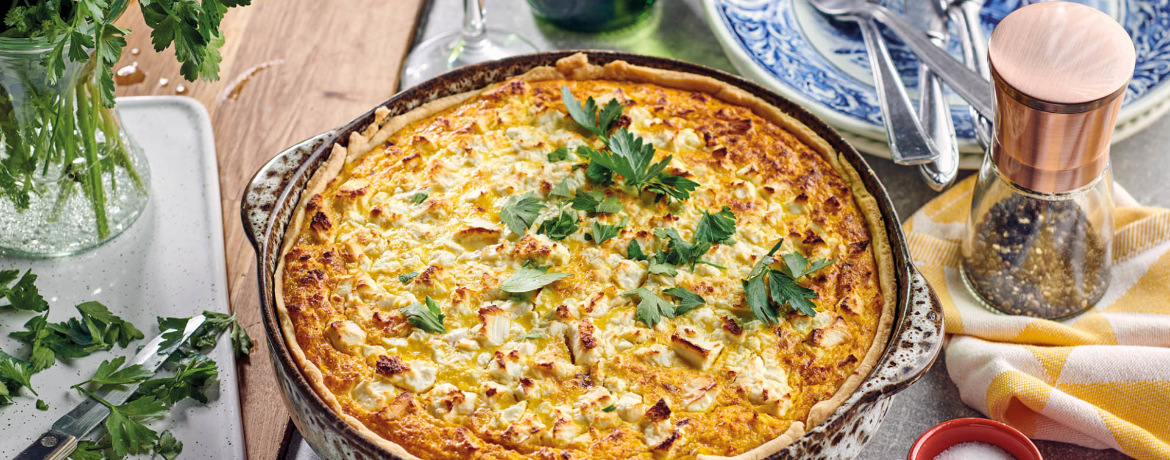 Kürbisquiche mit Fetakäse für 4 Personen von lidl-kochen.de