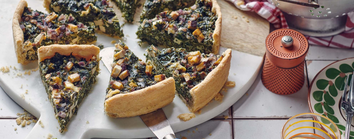 Vegane Grünkohl-Quiche mit Räuchertofu für 8 Personen von lidl-kochen.de