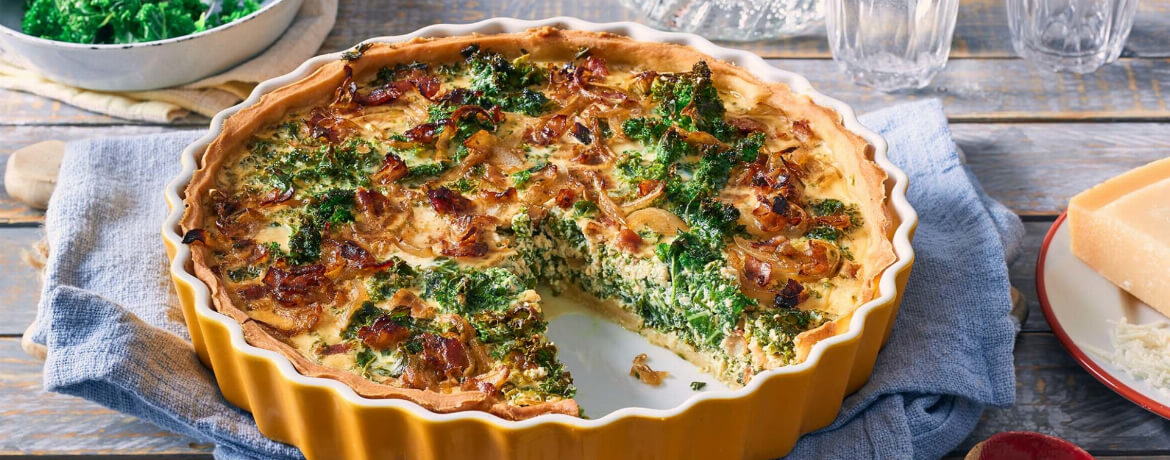 Winterliche Quiche mit Grünkohl und krossem Speck für 4 Personen von lidl-kochen.de
