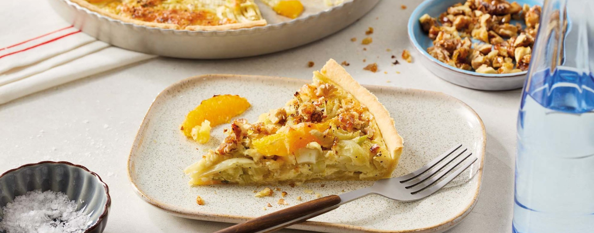 Fenchel-Orangen-Quiche mit Walnüssen für 4 Personen von lidl-kochen.de