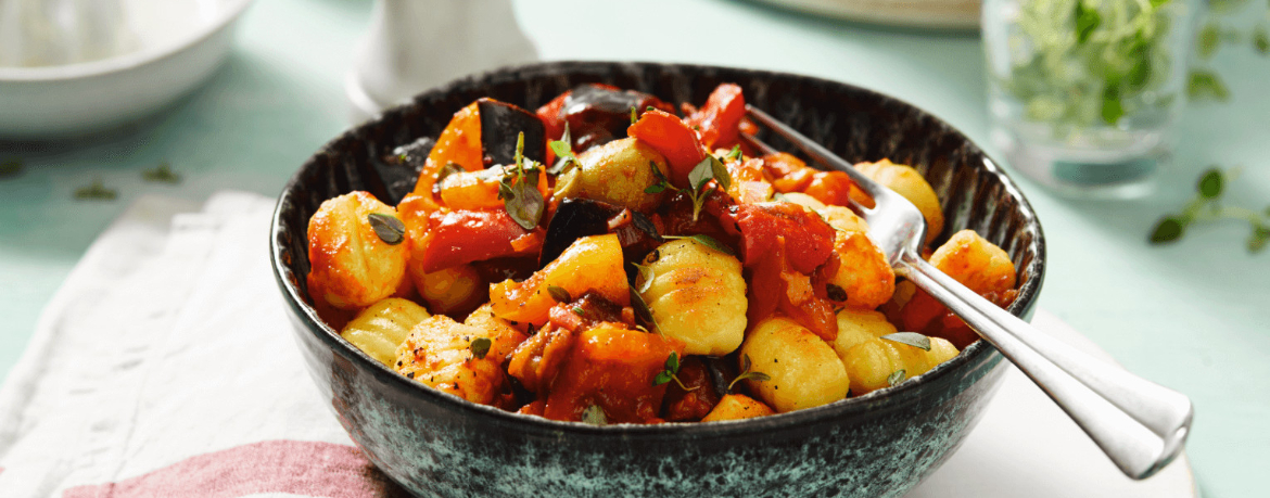 Vegane Gnocchi mit sizilianischer Caponata für 4 Personen von lidl-kochen.de