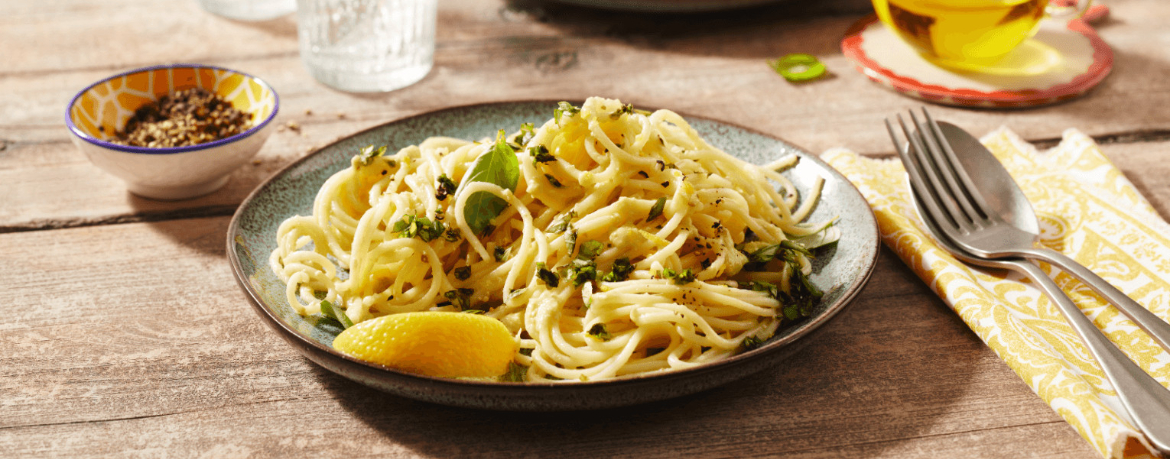 Spaghetti mit Avocado-Zitronen-Sauce für 4 Personen von lidl-kochen.de