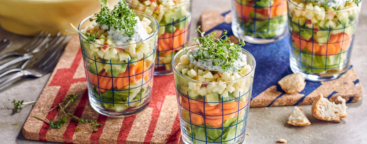 Bunter Schichtsalat im Glas für 4 Personen von lidl-kochen.de